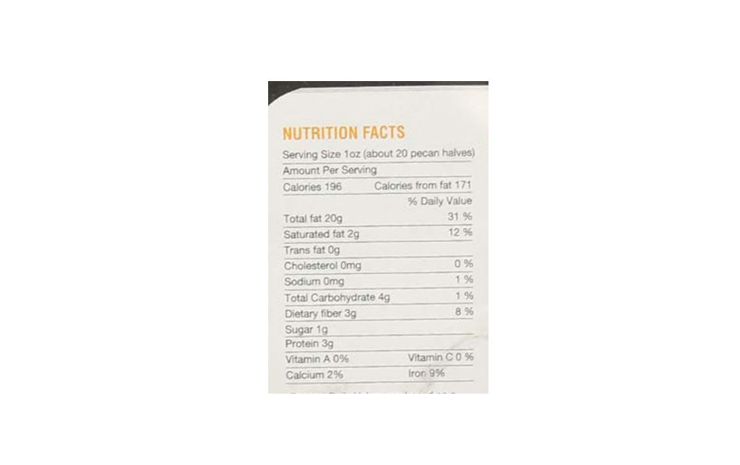 BNuts Pecan Nuts Roasted    Pack  100 grams